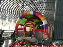 Children Entertainment Giant inflatable fun city with roof inflatable factory