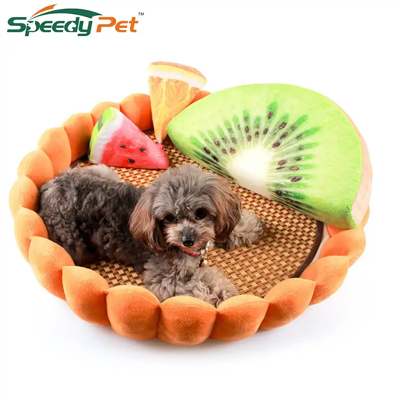 fruit tart dog bed