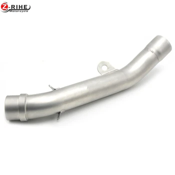 

Motorcycle Stainless Steel Slip-On Exhaust Mid Pipe For Kawasaki Z800 Z 800 2013 2014 2015 2016 Motorcross mid exhaust pipe