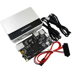 ПК Cubieboard A20 двухъядерный макетная плата с Мощность кабель провод SATA USB к ttl линии с чехлом