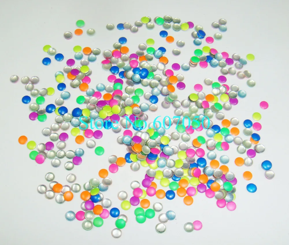 

1000PCS x 3mm Mixed 6 Colors Round Metallic Rivet Studs Rhinestones for Nail Art Decorations