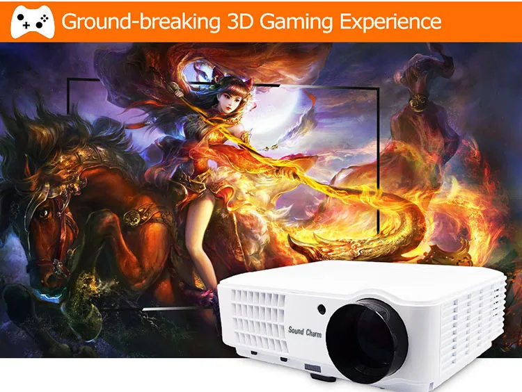 best projector Sound charm Biggest Sale LED Full HD LED Smart Projector,Android WIFI Projector Support 1080P best projector for home theater