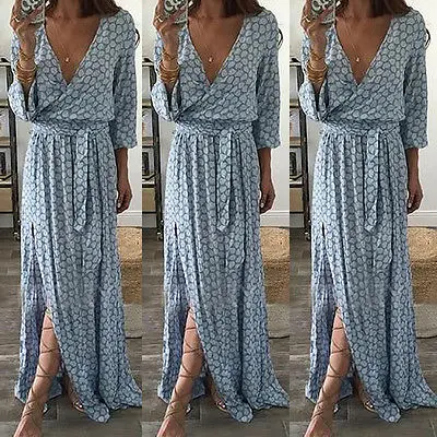 boho kleid maxi
