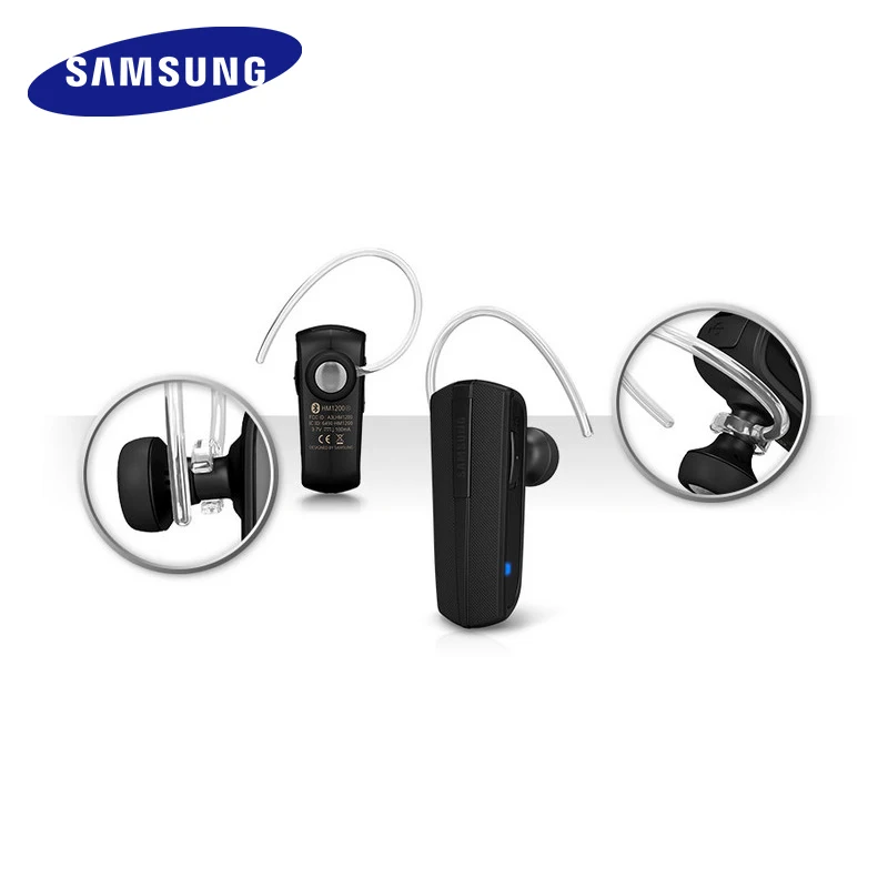 SAMSUNG HM1200 Bluetooth наушники с микрофоном черные наушники-вкладыши Беспроводная бизнес гарнитура Bluetooth 3,0 подлинный