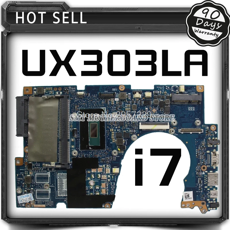 

UX303LA For ASUS X303LN UX303 UX303L UX303LA GM REV2.0 4GB I7 Laptop Motherboard Mainboard 100% Tested Well and Free Shipping