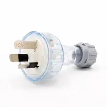 10 шт. Rewirable Австралия вилка SAA 3 зубец AU вилка электрическая вилка 250 В 10A для DIY Собранный шнур питания