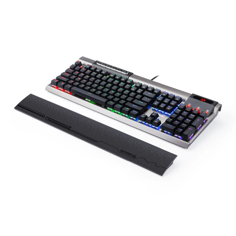 Redragon K563 SURYA 109Key RGB Механическая с подсветкой игровой KeybKoard с синими механическими переключателями авиационного класса