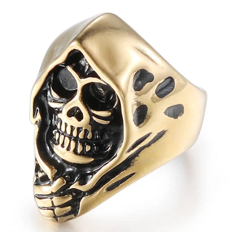 Best Jing jiang King of Men #039;s Ring Stainless Steel Exquisite Ring Color Ring Power Man Shantou Jewelry Masonic Metal Mixed Batch