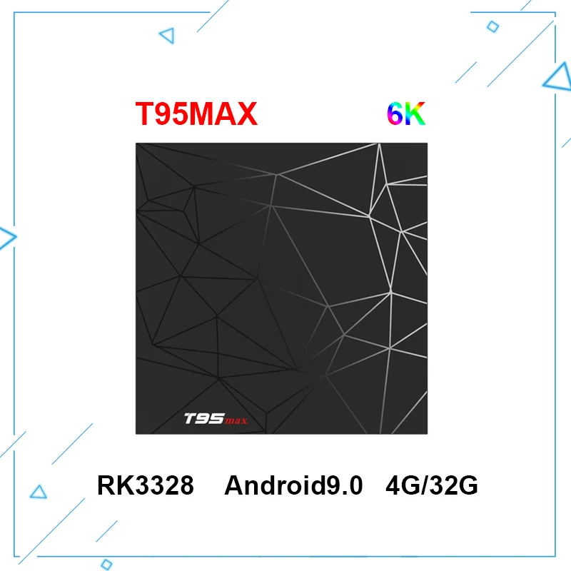 T95 MAX Android 8.1 TV Box  4GB 32GB 64GB Smart Set top box H6 1080P H.265 4K Google Player Store Netflix media player PK T95Q