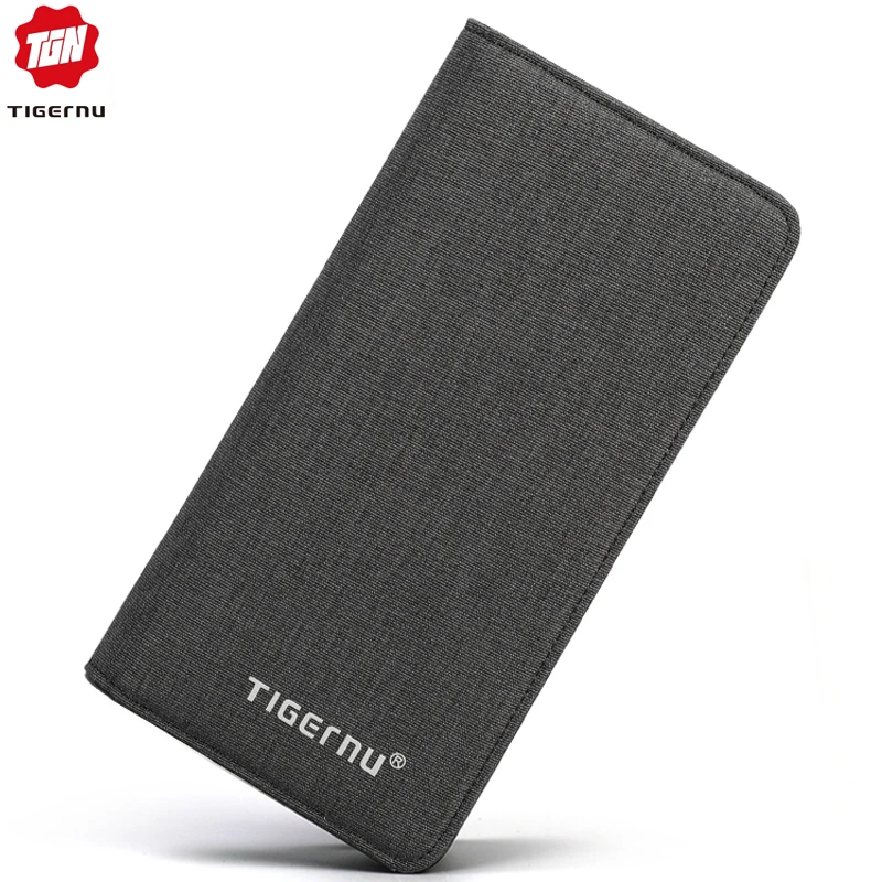 

Tigernu Long Men's Wallets forTeenagers Men Male Wallet Fashion Casual Style Card Holders Multi Pockets Purse for Men