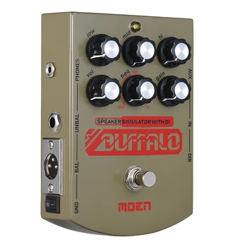 

MOEN MO-BA BUFFALO Electric Guitar Speaker Simulator Effect Pedal Equalizer With DI Headphone Output True Bypass
