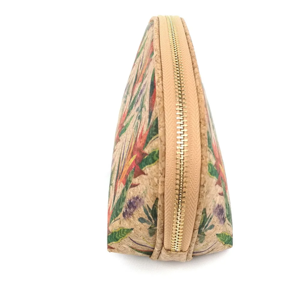 Cork cosmetic bag-floral 006