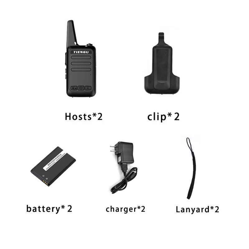 2 pcs C1 minum mini walkie talkie USB charger 5 watt anak-anak radio dua arah K cara stasiun walkie-talkie handphone interkom