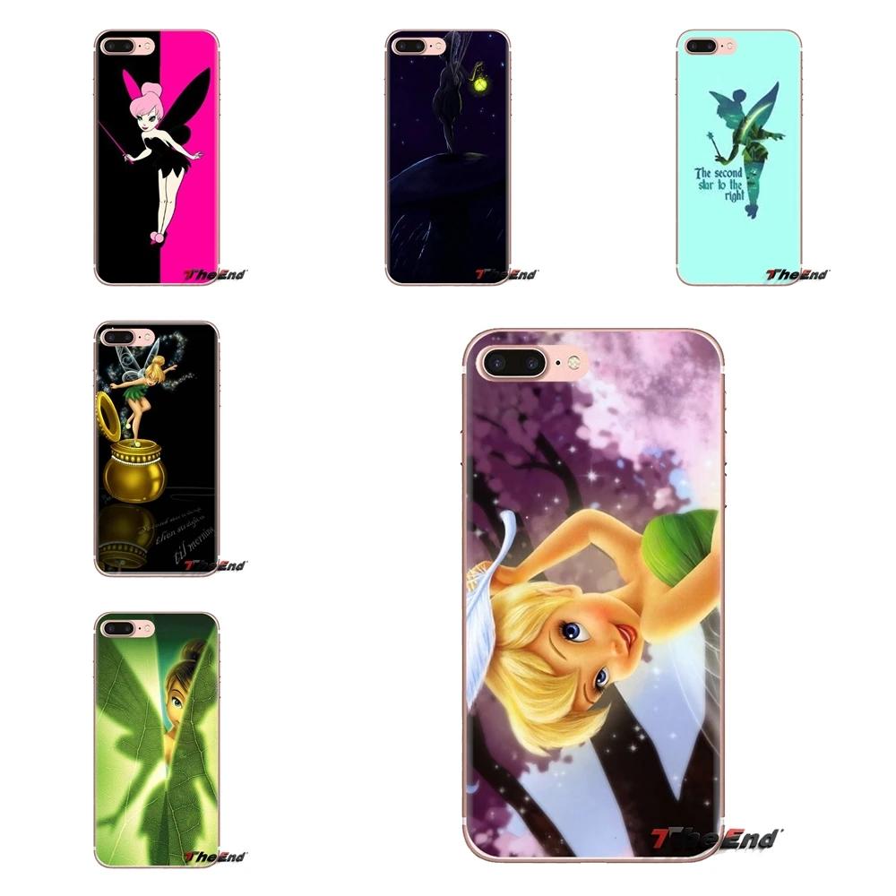 

For Xiaomi Redmi 4A S2 Note 3 3S 4 4X 5 Plus 6 7 6A Pro Pocophone F1 Tinkerbell Fairy Tale Periwinkle Transparent Soft Skin Case