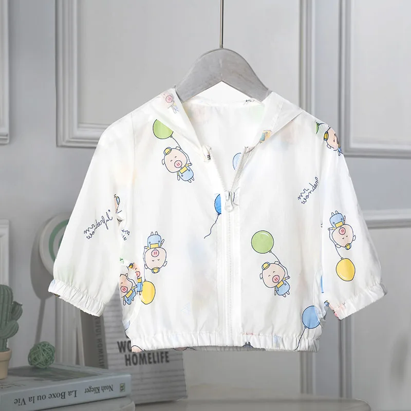 

Baby sunscreen 2019 Summer boys anti-ultraviolet baby foreign gas light breathable coat beach sunscreen clothes