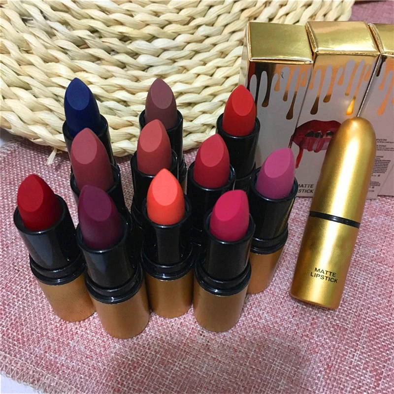 12 Colors Retro Bullet Matte Liquid Lipstick Lip Gloss Makeup