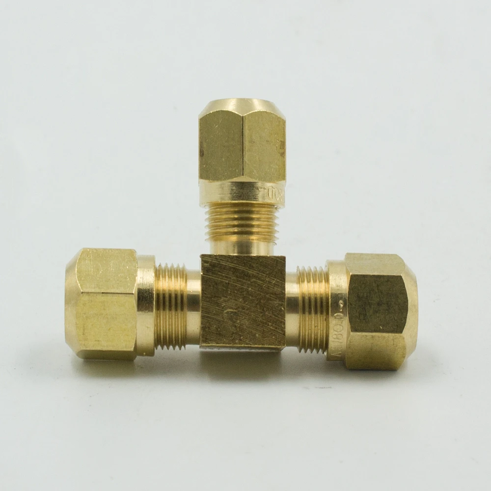 3 DOT Air Brake Fitting 3/8 Tube 1/4 pipe TEE ALKON AQ72DOT6X4