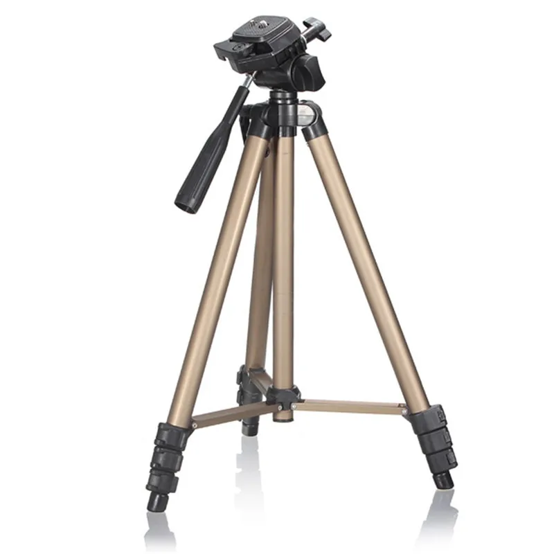 

WT3130 Aluminum alloy Camera Tripod Stand with Rocker Arm for Canon For Nikon For Sony DSLR Camera Camcorder Load up to 2.5kg