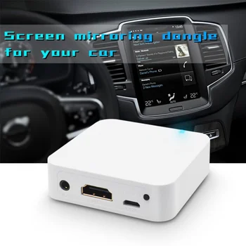 

MiraScreen Car WiFi Display Dongle WiFi Mirror Box Airplay Miracast DLNA GPS Navigation Car for iOS Android Phone TV White