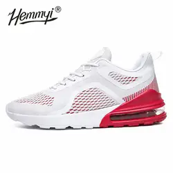 Hemmyi Air Cushion Мужские дышащие кроссовки Flywire кроссовки на шнуровке Размер 39-45 Basket Homme спортивная обувь мужские черные, красные, белые