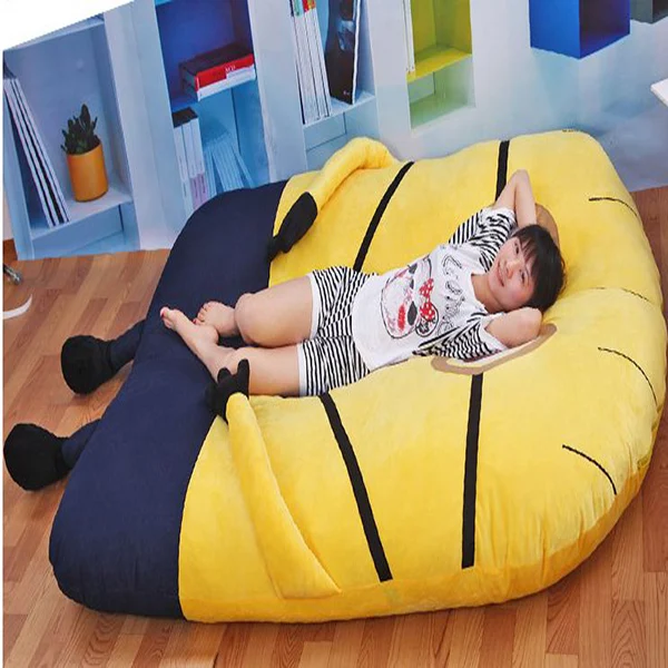 1 5 2 M Cute Minions Sleeping Bed Stuffed Animals Thicken 1 5 2 M Cute Minions Sleeping Bed Stuffed Animals Thicken Double