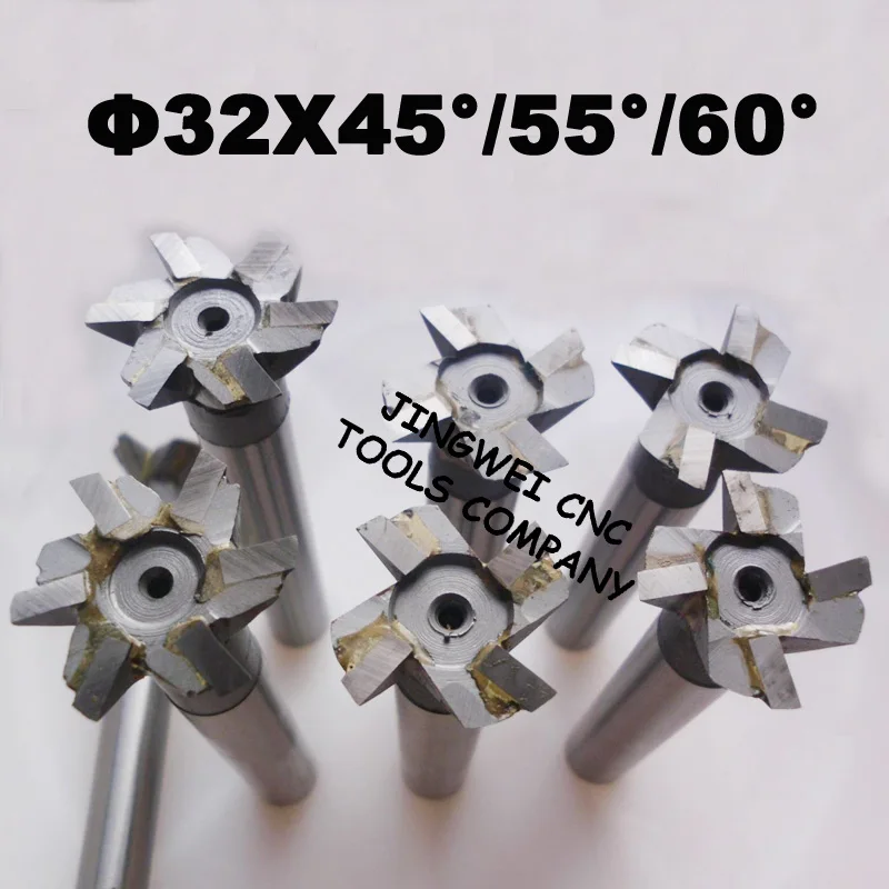 Free shipping carbide tipped dovetail milling cutter 32X45/60degree welded carbide dovetail