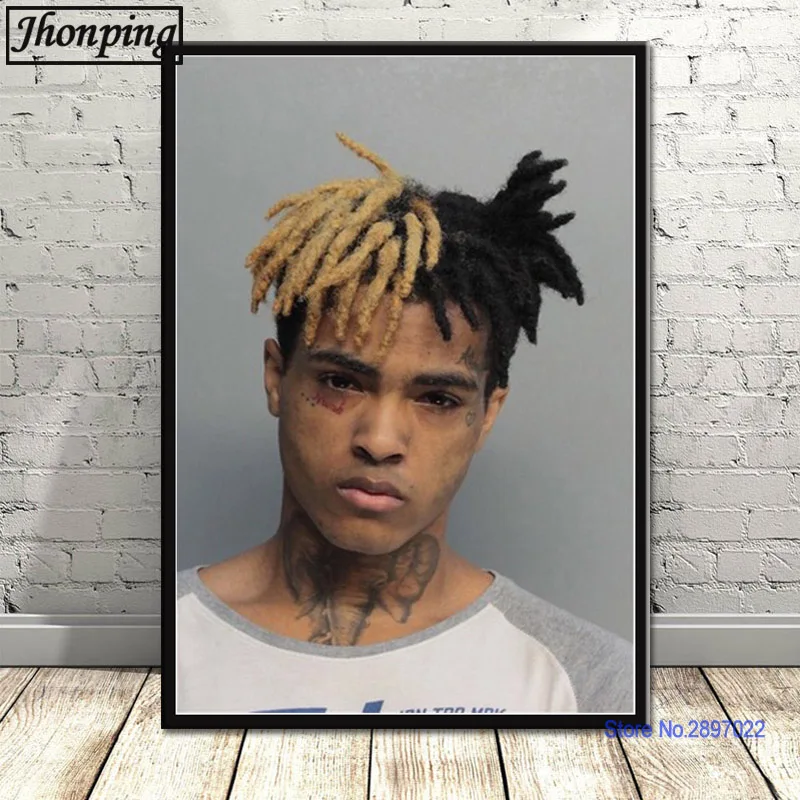 Арт плакат американский рэпер Xxxtentacion Плакаты и печать Картина Настенная