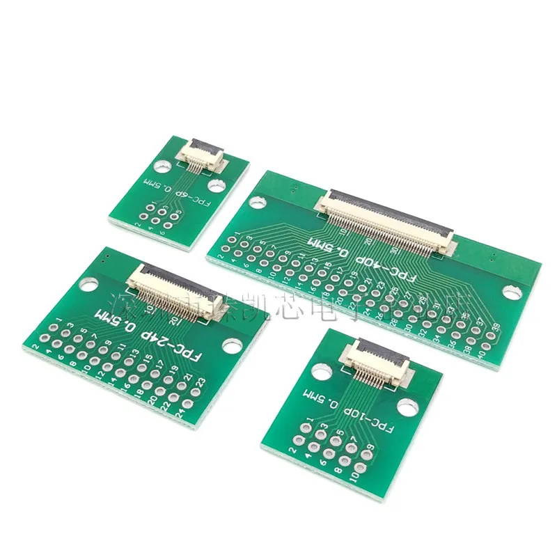 1 шт. 0 5 мм FPC FFC Кабельный разъем 6 8 10 12 14 20 30 40 50PIN адаптер SMT до 2 54 00