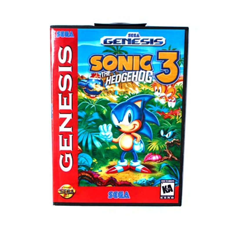

Sonic The Hedgehog 3 Boxed Version 16bit MD Game Card For Sega Mega Drive And Genesis