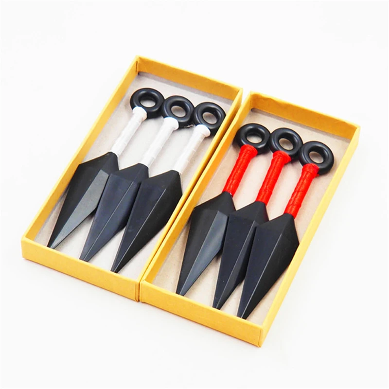 

NARUTO Konoha Kakashi Sakura Cosplay Props Weapons Armor Kunai Shuriken 3pcs/Box Kids Adult Cosplay Accessories Toy Collection