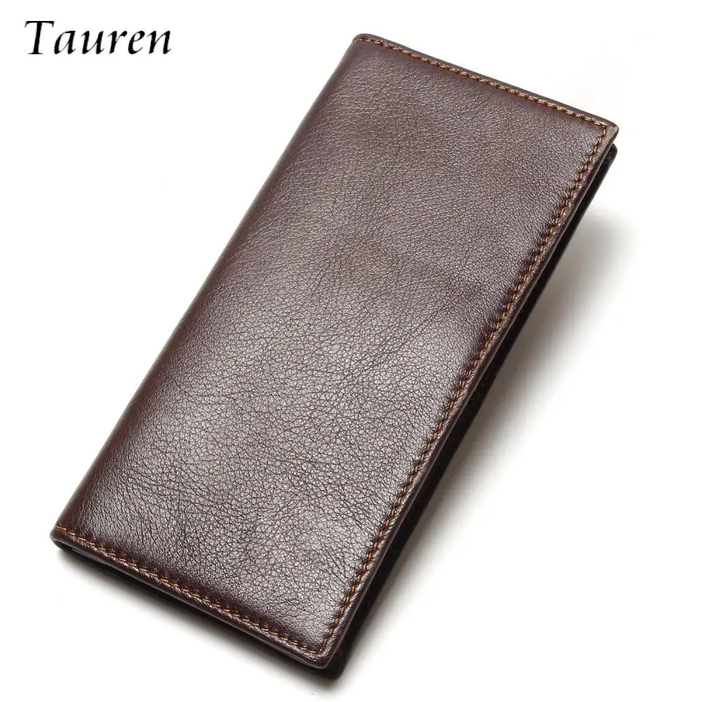 

New Arrival 100% Genuine Leather Men's Wolf Style Wallet Long-Section Head Cowhide Vintage Pattern Male Purse Big Capacity Men