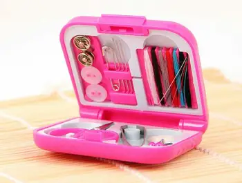 

New Arrival Portable Travel Sewing Kits Box Needle Threads Scissor Thimble Home Tools