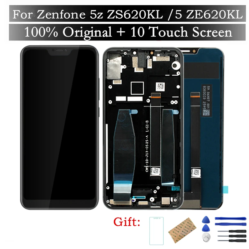 Оригинальный экран для Asus Zenfone 5z ZS620KL ЖК-дисплей + рамка Zenfone5 ZE620KL ЖК-дигитайзер в