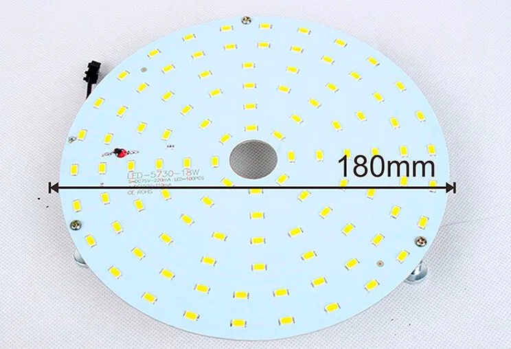 SMD 5730 модернизации СВЕТОДИОДНЫЙ потолочный светильник Замена материнской платы 2D светильник лампа светодиодный 12/16/18/20/24/28 см аварийные лампы трубки с драйверами