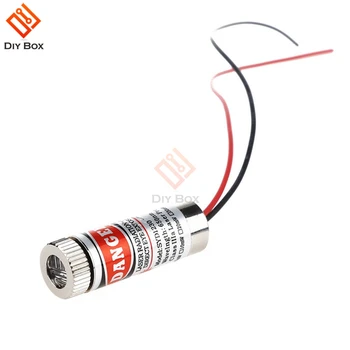

Focusable 5mW 650nm Red Cross Line Laser Module Focus Adjustable laser Head 3V 5V