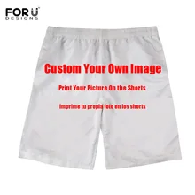FORUDESIGNS быстросохнущие Мужские шорты на заказ 3D фирменные мужские повседневные воздухопроницаемые пляжные шорты больших размеров для мальчиков