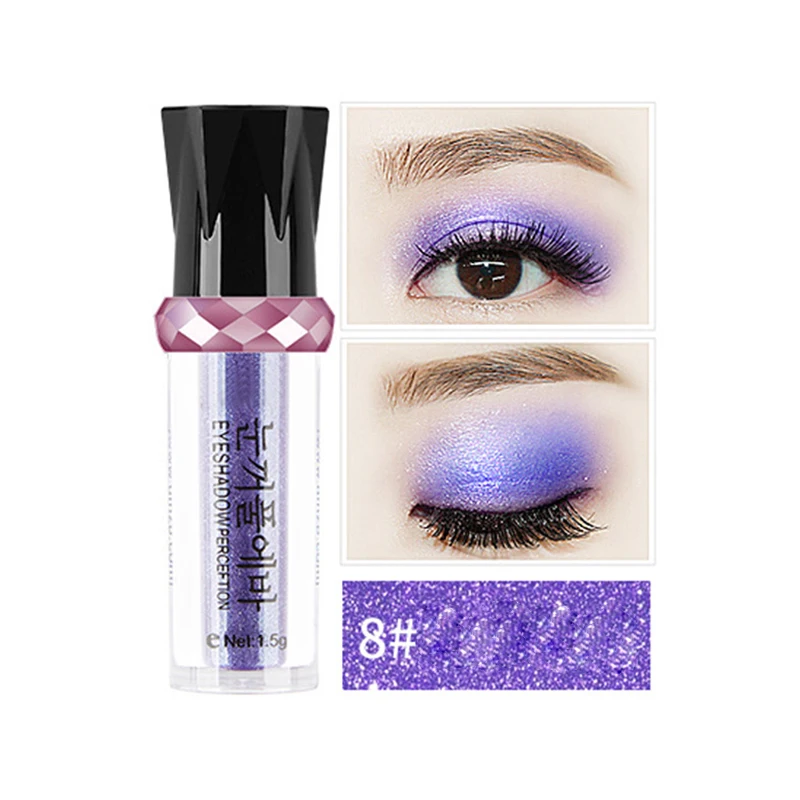 13 Colors Glossy Roll on Shimmer Eye shadow MakeUp Waterproof Natural