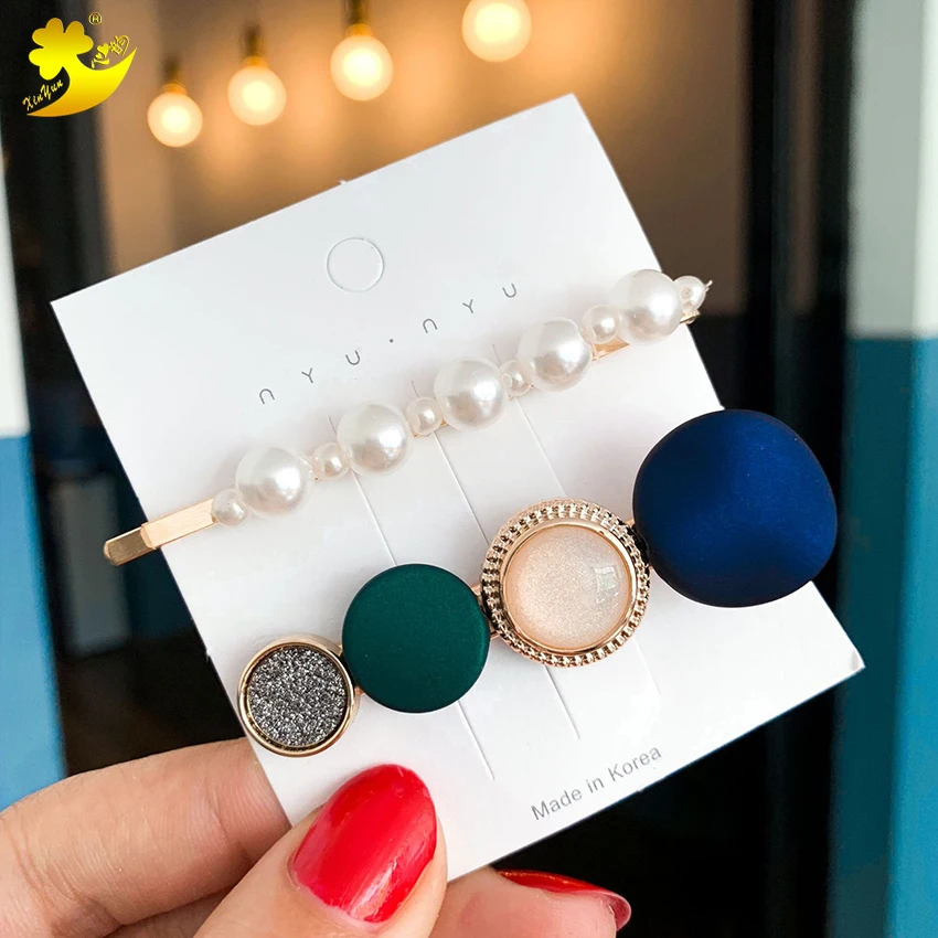 

Ins Fashion Pink Hair Pins New Arrival Hairpins Barrettes Headband Hair Accessories Pearl Hair Clips Hair Ornament Styling Tools