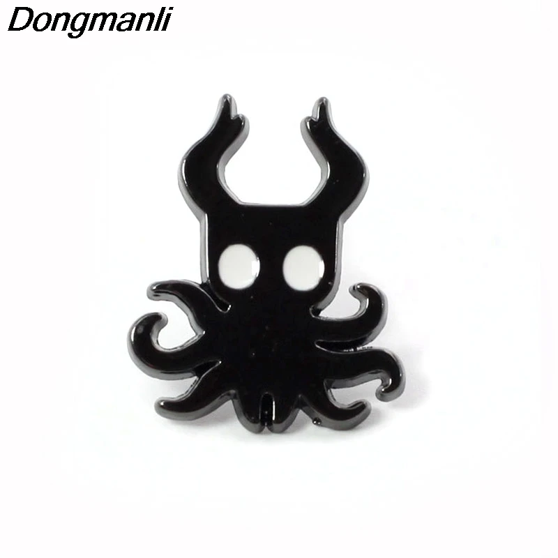 

P3685 Dongmanli Hollow Knight Cute Metal Enamel Pins and Brooches for Lapel Pin Backpack Bags Badge Cool Gifts