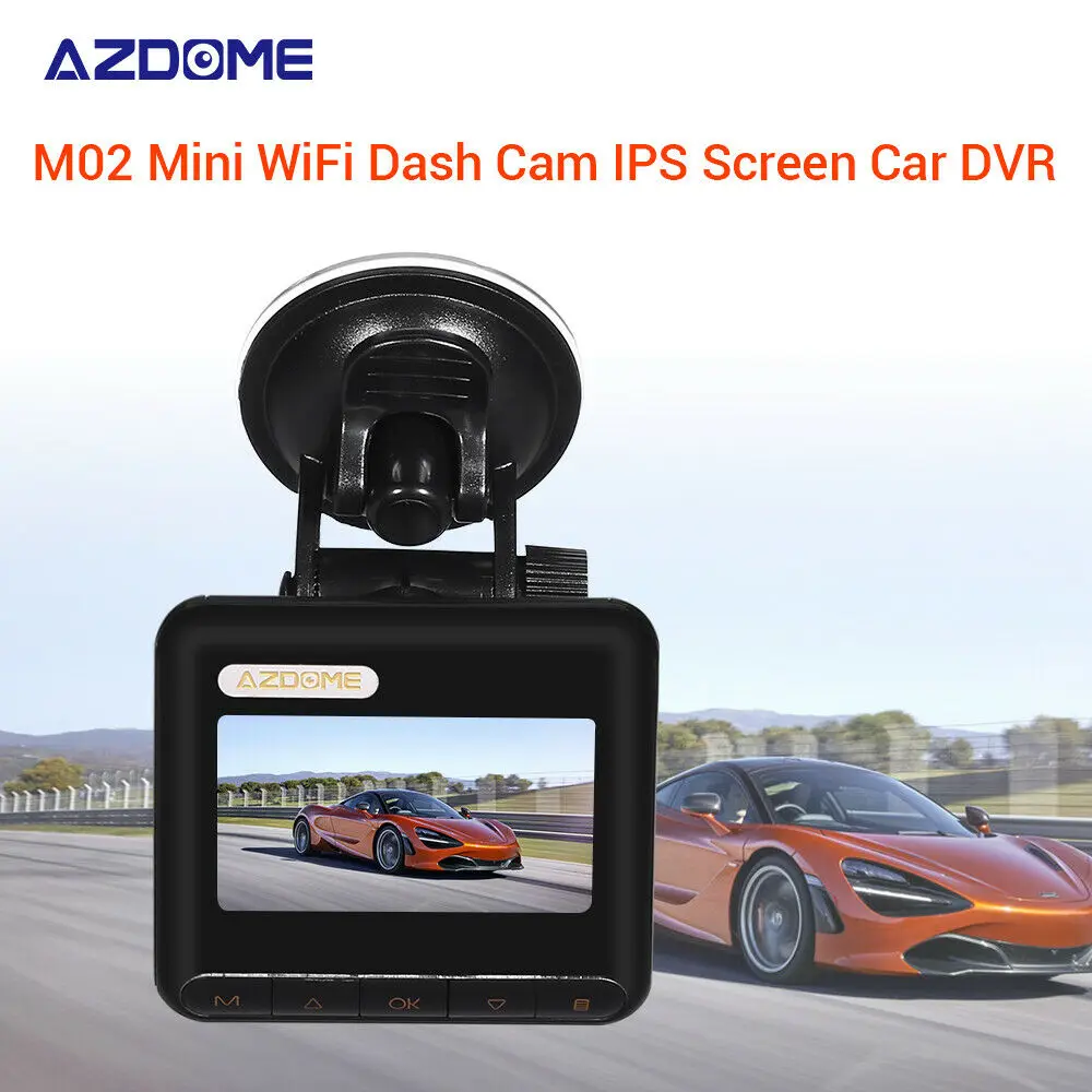 

AZDOME M02 Full HD 1080P 2.45" IPS Wifi Dash Camera Parking Monitor Night Vision