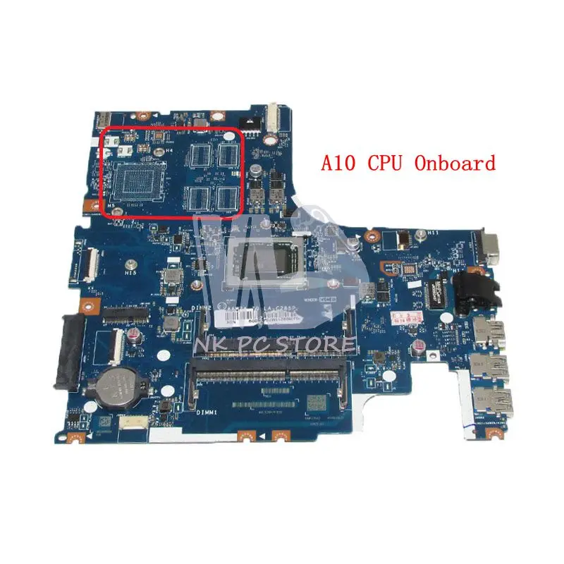 

NOKOTION Laptop Motherboard For Lenovo ideapad 500-15ACZ MAIN BOARD AAWZA ZB LA-C285P With A10 CPU Onboard