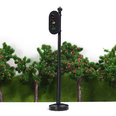 

JTD325RYG 5pcs Traffic Signals 1:32 O/G Scale Crosswalk Signal Road Street