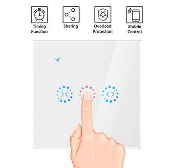 

Smart Home WiFi Electrical touch Blinds curtain switch Ewelink APP Voice Control by Alexa Echo for Mechanical Limit Blinds Motor