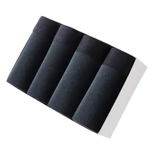 890 4 шт/партия, однотонное Брендовое боксерское Мужское нижнее белье, хлопок, мужские цветные дышащие Однотонные эластичные шорты, трусы-боксеры, CH07