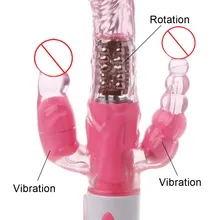 LOVETOY Rabbit Dildo Vibrator Multifunction Dual Vibration G Spot Vibrator Sex Toy