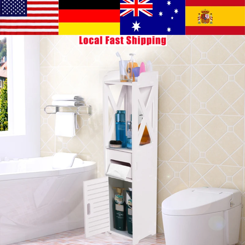 Floor Standing Bathroom Cabinet Cupboard Toilet Washbasin Shower