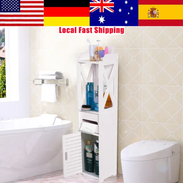 Online Shop Floor Standing Bathroom Cabinet Cupboard Toilet