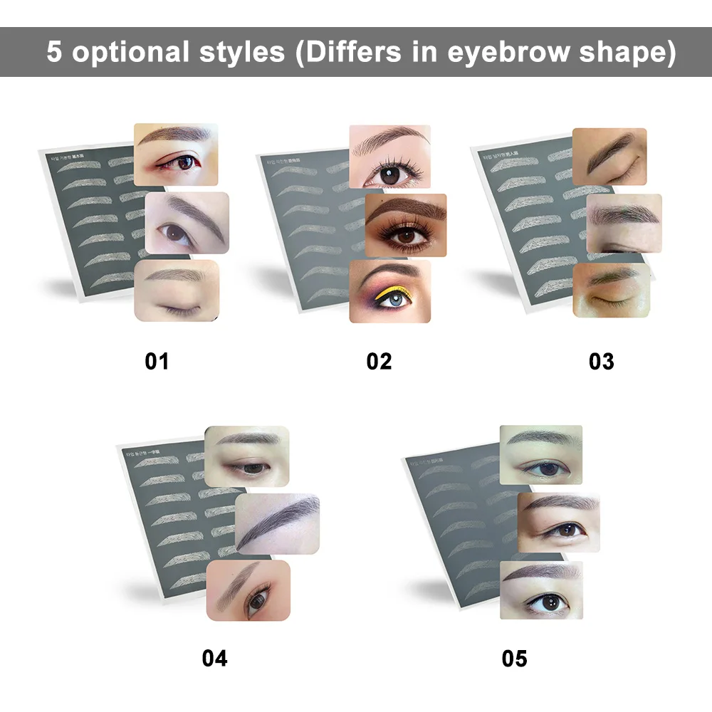

Pro Eyebrow Permanent Tattoo Practice Kit Microblading Manual Eyebrow Pen Needle Practise Skin Tool