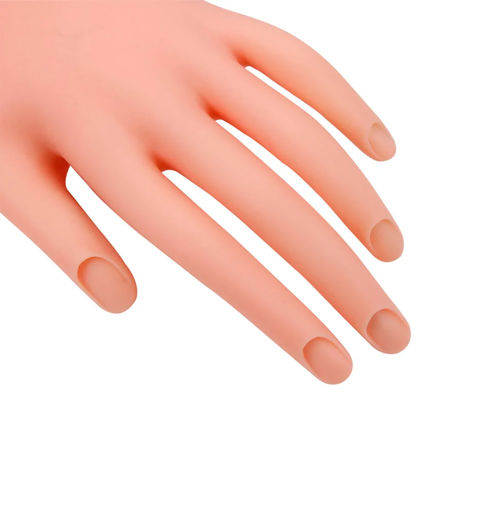 1 шт. новая практика ногтевого искусства для левой руки мягкий дисплей тренировочная модель руки гибкий силиконовый протез личный салон Маникюрный Инструмент