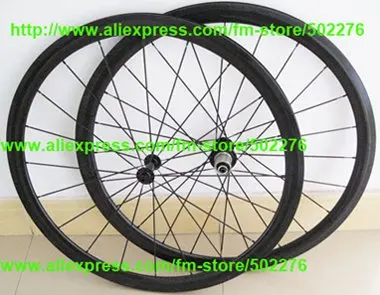 

RIM 60mm Tubular Wheel set - 3K Full Carbon Road Bike Bicycle 700C wheel set Rims ( holes 20,24 ) + Spoke + hub + brake pad